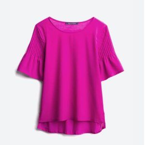 NWT Pleated Sleeve Blouse